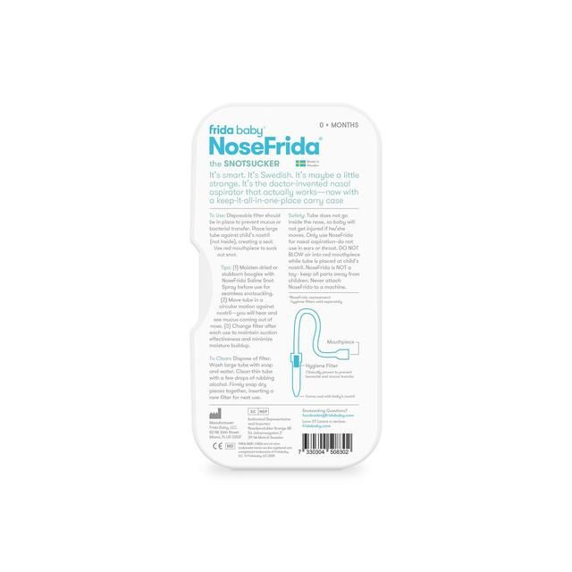 Frida Baby NoseFrida Nasal Aspirator with White Travel Case