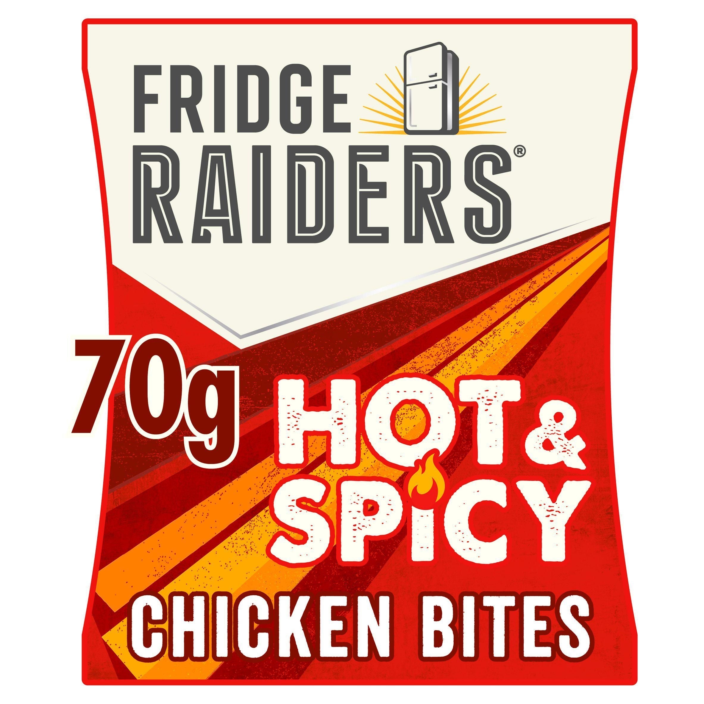 Fridge Raiders Hot &amp;amp; Spicy Chicken Snack Bites 70g