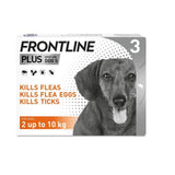 FRONTLINE Plus Flea &amp;amp; Tick Treatment Small Dog 2-10kg   3 per pack