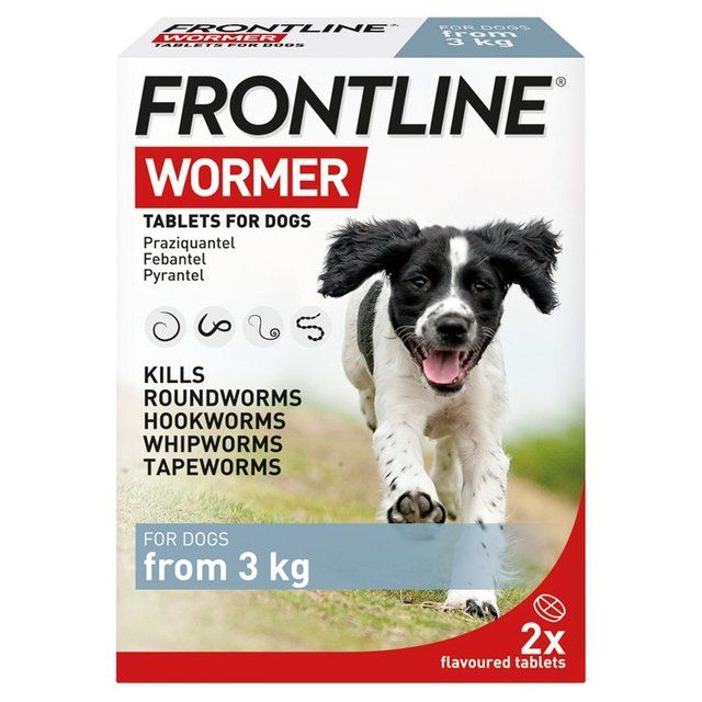 FRONTLINE Wormer Tablets Dog from 3kg   2 per pack