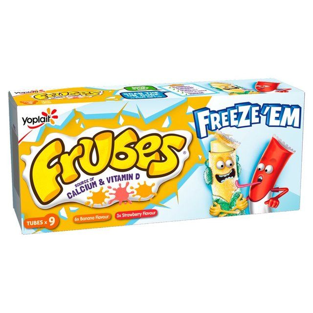 Frubes Kids Banana & Strawberry Yoghurt Tubes   9 x 37g