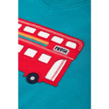Frugi Switch Easy On Jumper Camper Blue/Bus 1-5 Years