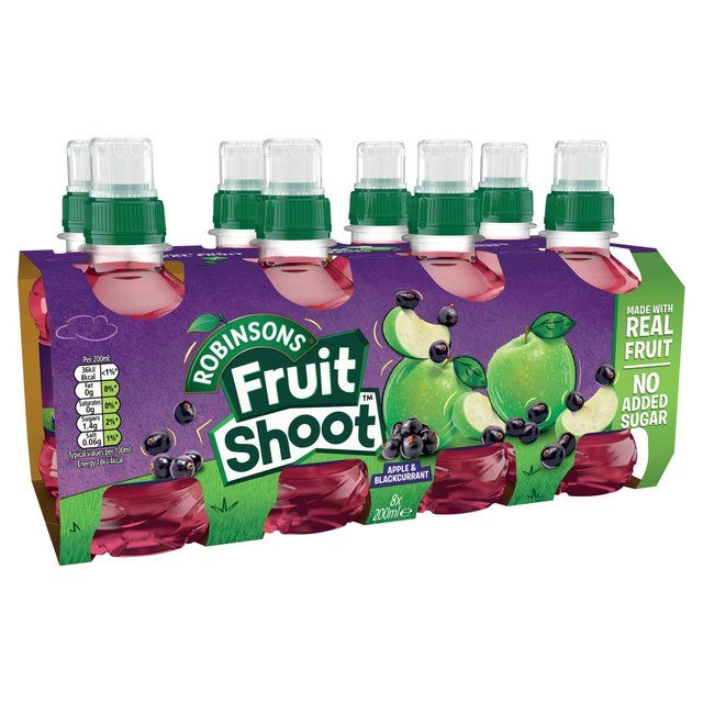 Fruit Shoot Blackcurrant &amp;amp; Apple No Added Sugar   8 x 200ml