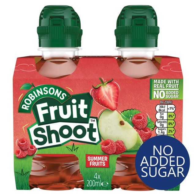 Fruit Shoot Summer Fruits No Added Sugar   4 x 200ml