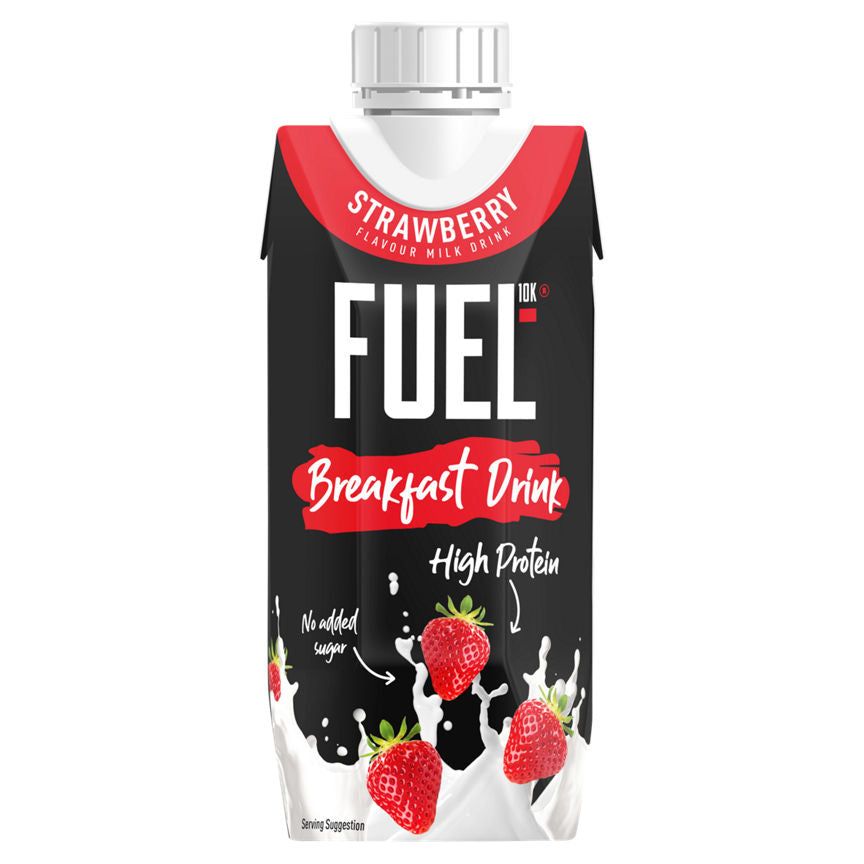 FUEL10K High Protein Strawberry Breakfast Milk Drink