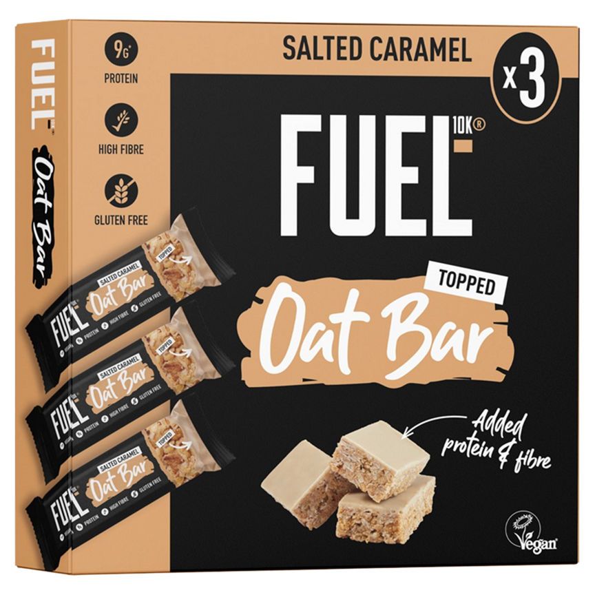 FUEL10K Topped Salted Caramel Oat Bars Multipack