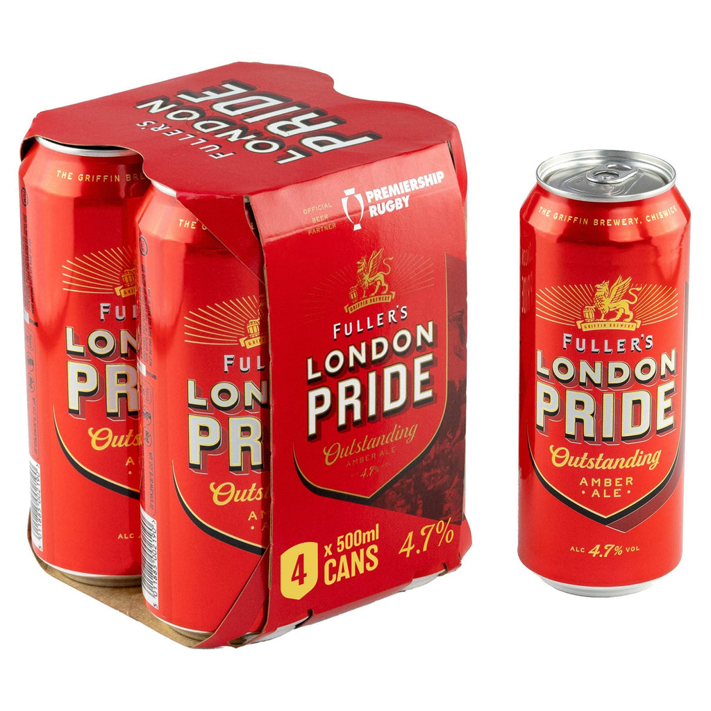 Fuller's London Pride 4.7% Amber Ale Beer Cans 4x500ml