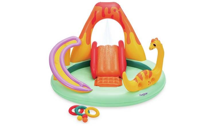 Funsicle 6.6ft Dinosaur Play Centre Paddling Pool - 97L