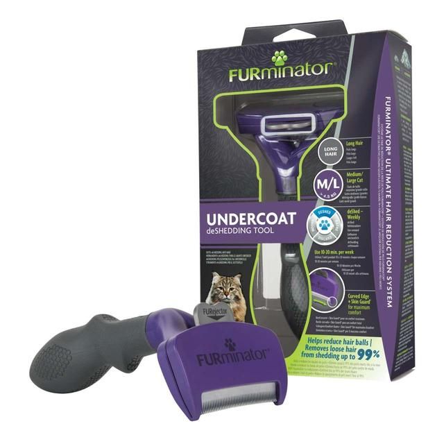 FURminator Medium/Large Cat Undercoat Tool - Long Hair