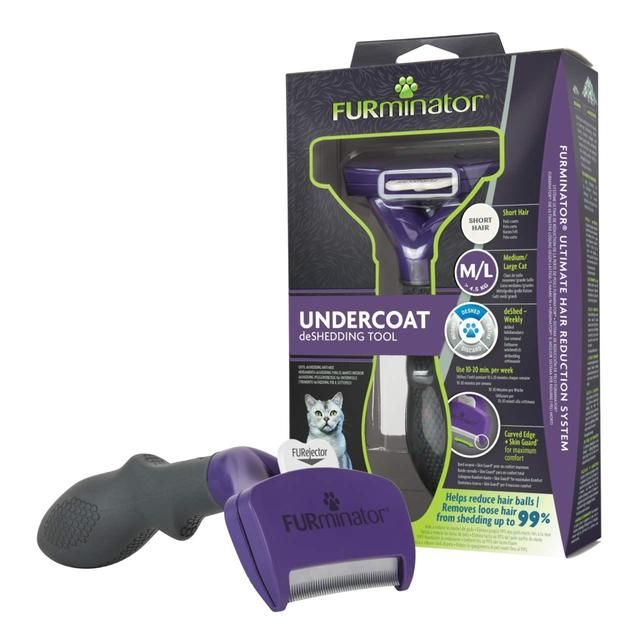 FURminator Medium/Large Cat Undercoat Tool - Short Hair