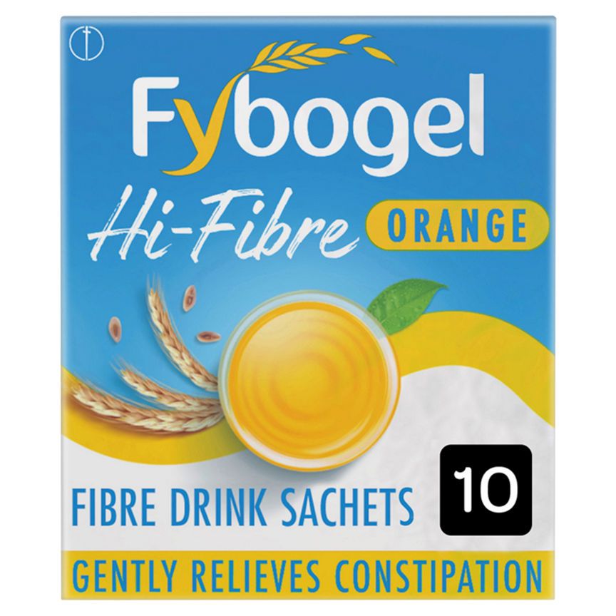 Fybogel Hi-Fibre Orange Flavour for Constipation 10 Sachets