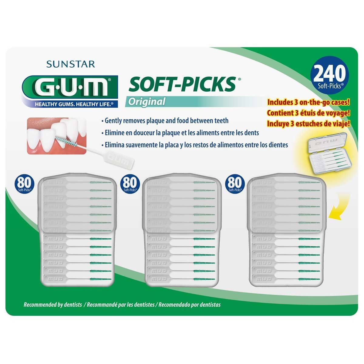 G.U.M Soft Picks, 240 Count