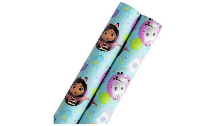 Gabby's Dollhouse 2 Rolls Wrapping Paper Set