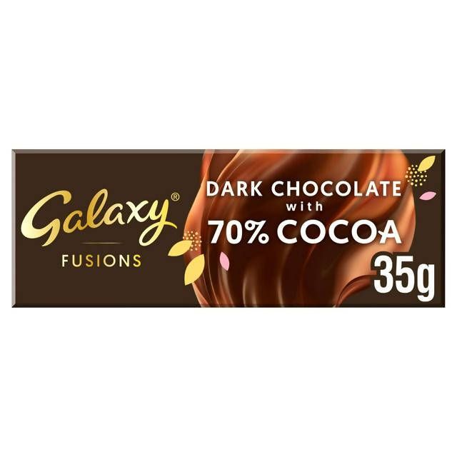 Galaxy Fusions Dark Chocolate 70% Cocoa Bar 35g