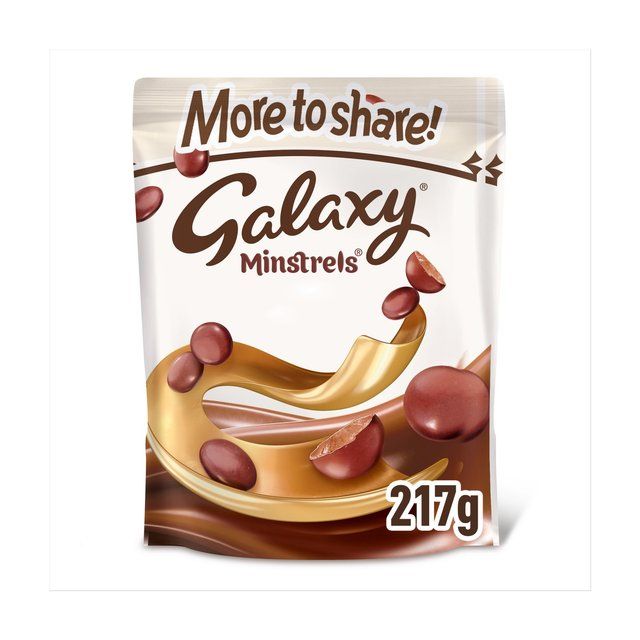 Galaxy Minstrels Milk Chocolate Buttons Sharing Pouch Bag    217g