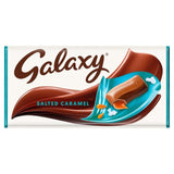 Galaxy Salted Caramel &amp;amp; Milk Chocolate Block Bar Vegetarian   135g