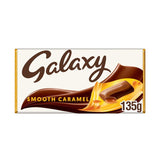 Galaxy Smooth Caramel &amp;amp; Milk Chocolate Block Bar Vegetarian 135g