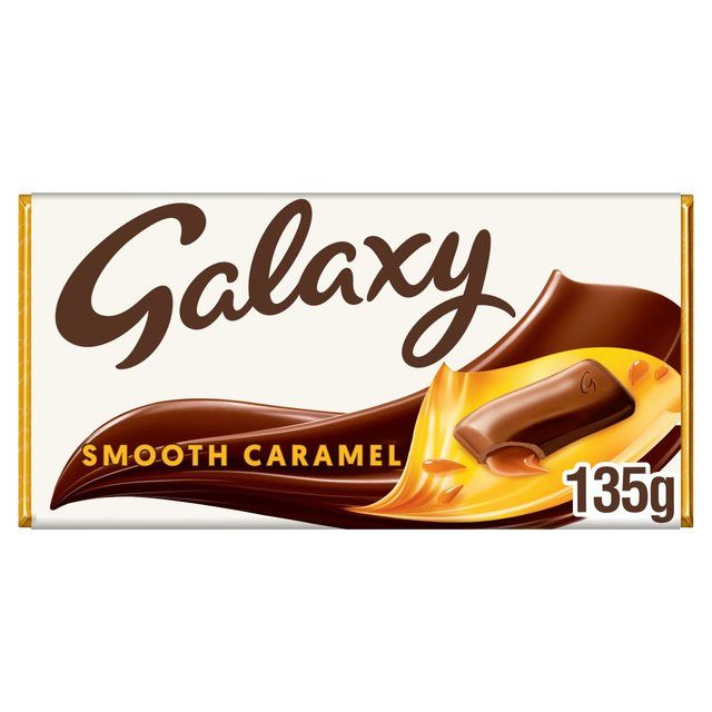 Galaxy Smooth Caramel &amp;amp; Milk Chocolate Block Bar Vegetarian   135g