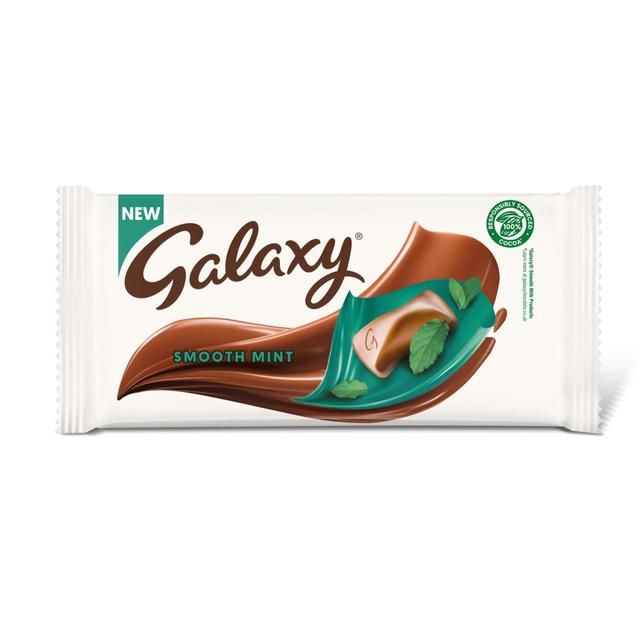 Galaxy Smooth Mint Chocolate Block Bar   110g