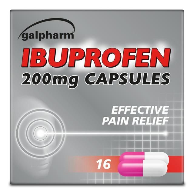 Galpharm Ibuprofen 200mg Capsules   16 per pack