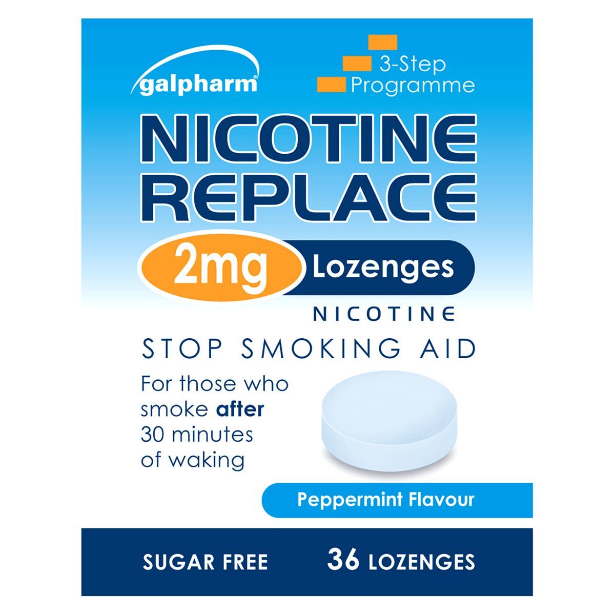 Galpharm Nicotine Replace 2mg Peppermint Flavour 36 Lozenges