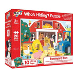 Galt Whos Hiding Puzzle - Farmyard Fun