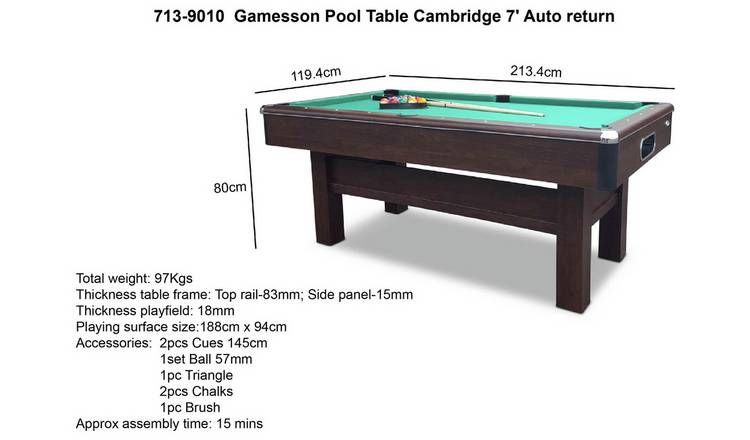 Gamesson Cambridge 7' Pool Table