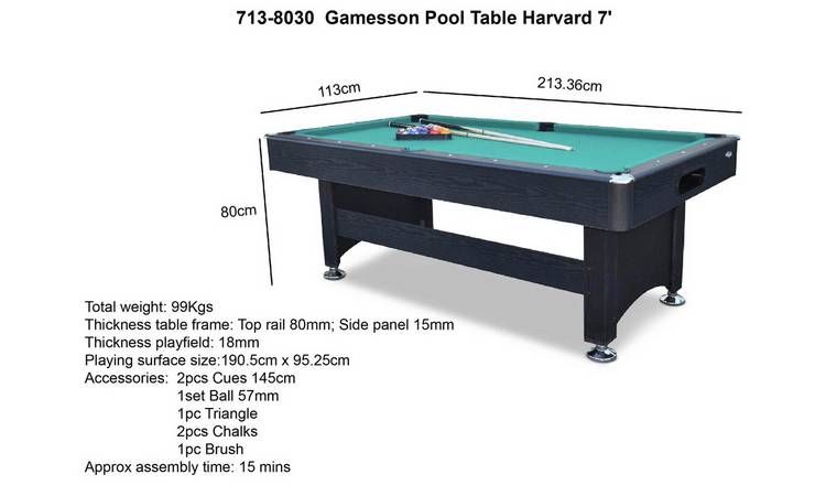 Gamesson Harvard 7' Pool Table