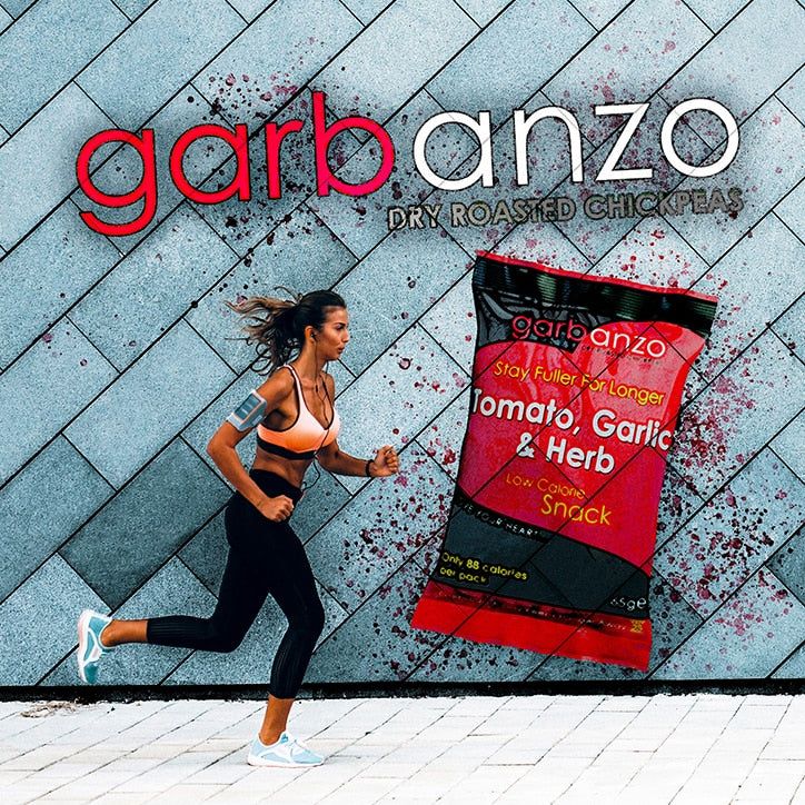 Garbanzo Dry Roasted Chickpeas Tomato, Garlic & Herb 65g