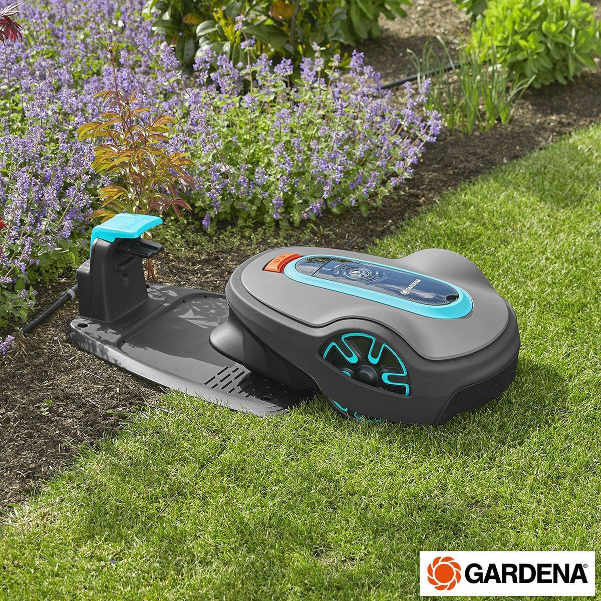 Gardena Sileno Life Smart Robotic Lawn Mower + Charging Station (1,000m&amp;sup2; Cutting Area)