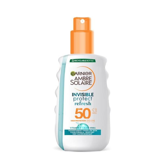 Garnier Ambre Solaire Invisible Protect SPF 50 Sun Spray Bottle   200ml