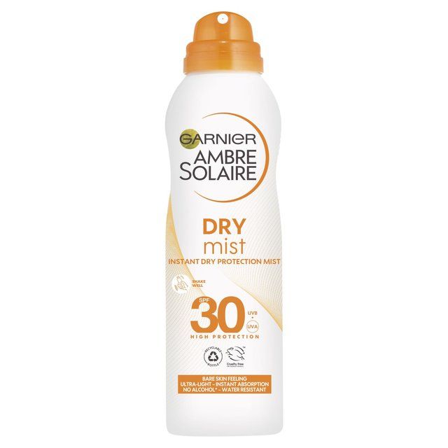 Garnier Ambre Solaire SPF 30 Dry Mist Sun Cream Spray   200ml