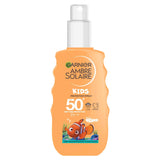 Garnier Ambre Solaire SPF 50+ Kids Sun Cream Spray Water &amp;amp; Sand Resistant 150ml