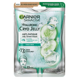Garnier Anti-Fatigue Hyaluronic Acid &amp;amp; Icy Cucumber Cryo Jelly Face Mask