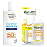 Garnier Brightening &amp;amp; Antidarkspot Power Duo -  Vitamin C Serum &amp;amp; SPF 50 Anti-Darkspot Moisturiser