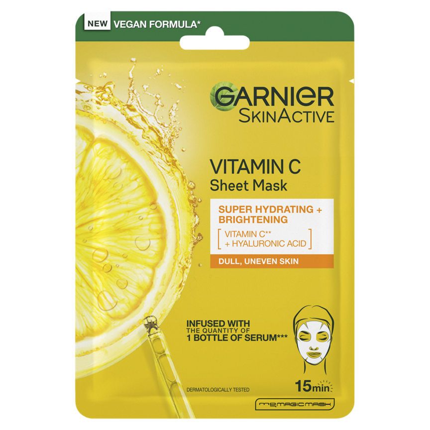 Garnier Brightening &amp;amp; Super Hydrating Vitamin C Sheet Mask