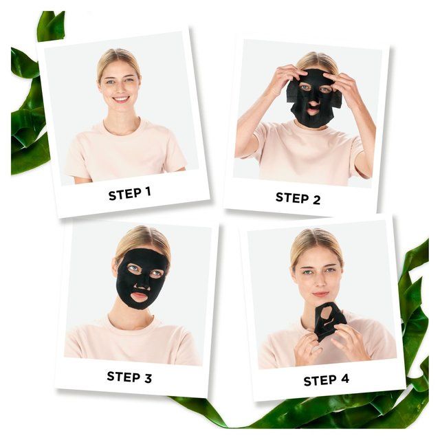Garnier Charcoal &amp;amp; Algae Purifying &amp;amp; Hydrating Face Sheet Mask   5 per pack