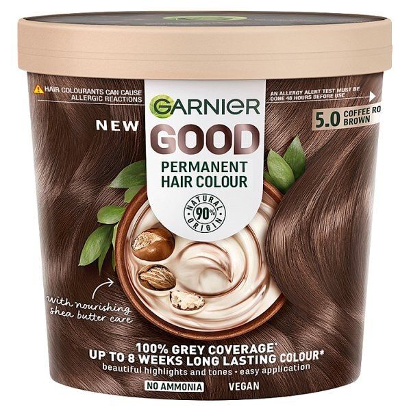 Garnier Good Permanent Hair Dye Sweet Latte 7.12 5.0 COFFEE ROAST BROWN