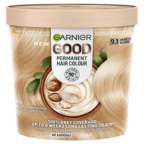 Garnier Good Permanent Hair Dye Sweet Latte 7.12 9.1 VANILLA BLONDE