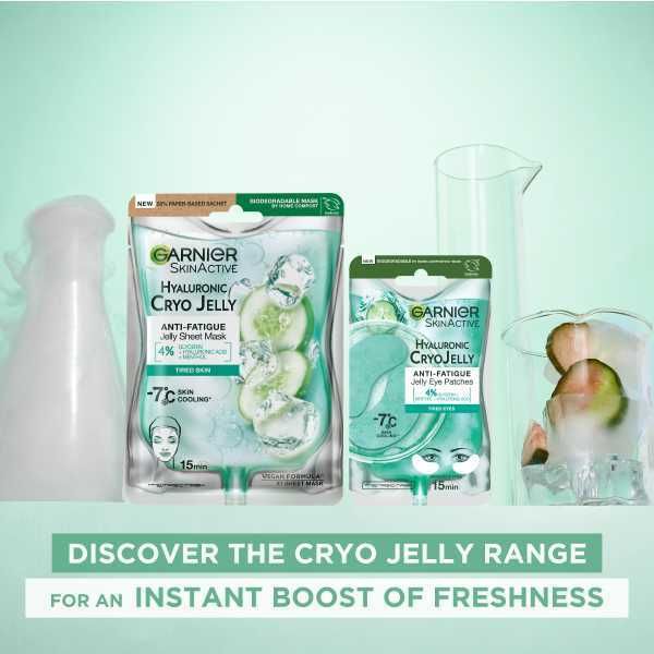 Garnier Hyaluronic Acid & Icy Cucumber Cryo Jelly Eye Mask