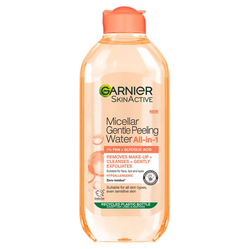 Garnier Micellar Gentle Peeling Water All-in-1 1% PHA &amp;amp; Glycolic Acid 400ml