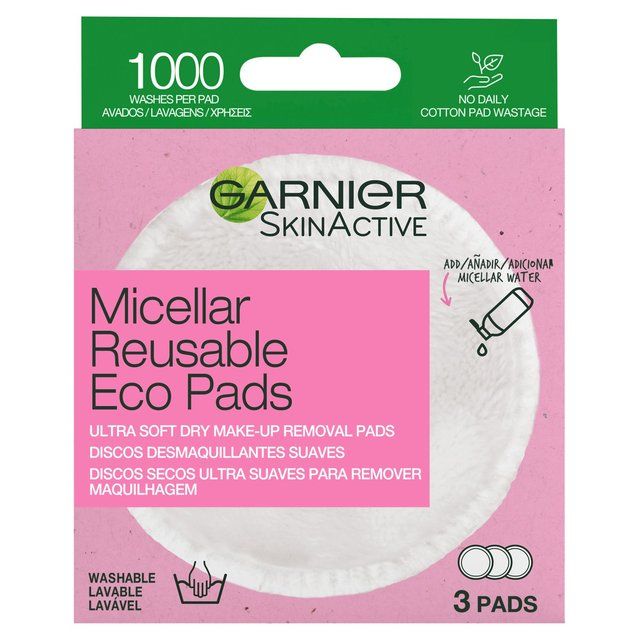 Garnier Micellar Reusable Make-up Remover Eco Pads Micro Fibre Pads