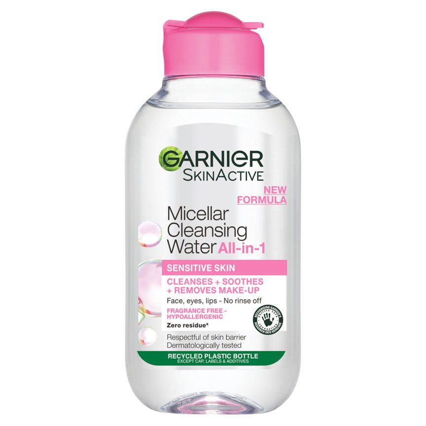 Garnier Micellar Water Facial Cleanser for Sensitive Skin, Travel Size