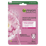 Garnier Moisture Bomb Sakura Hydrating Face Sheet Mask Dull Skin 28g