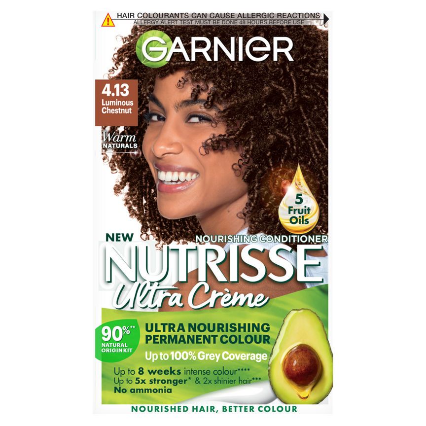 Garnier Nutrisse Ultra Crème Permanent Hair Dye Luminous Chesnut