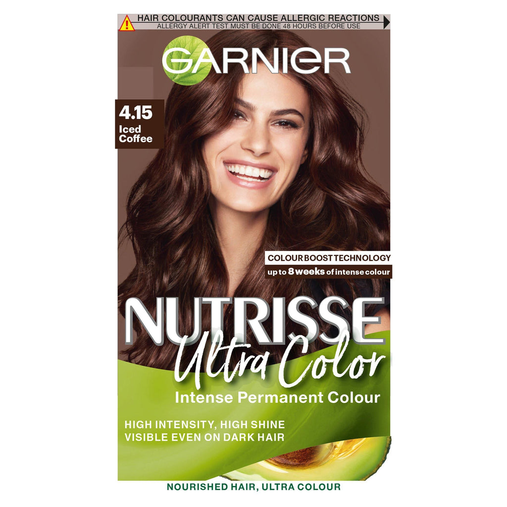 Garnier Nutrisse Ultra Permanent Hair Dye Iced Coffee Brown 4.15