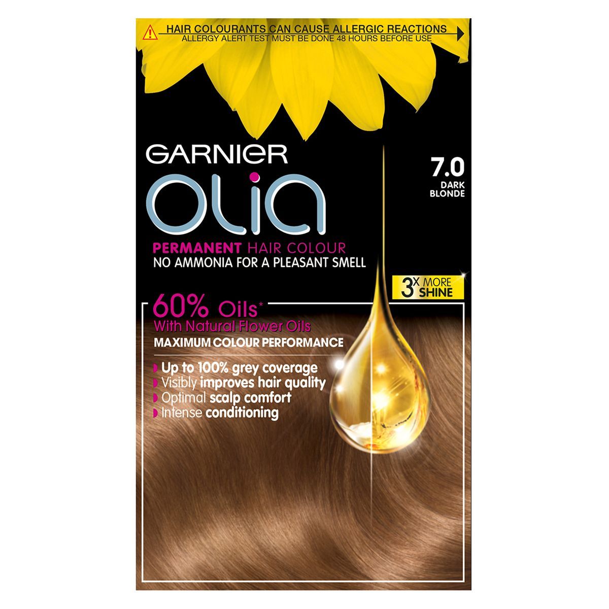 Garnier Olia 7.0 Dark Blonde No Ammonia Permanent Hair Dye