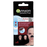 Garnier Pure Active 4 Charcoal Anti Blackhead Nose Strips