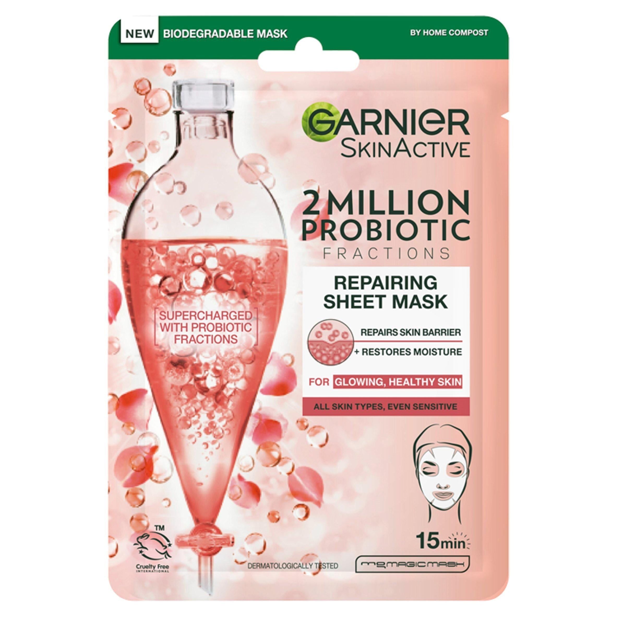 Garnier SkinActive 2 Million Probiotic Fractions Repairing Sheet Mask