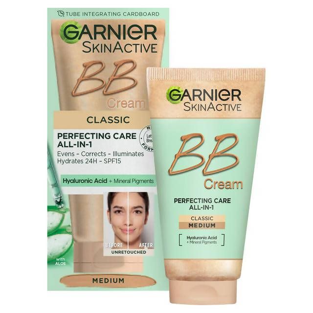 Garnier SkinActive Classic Perfecting All-in-1 BB Cream, Shade Classic Medium 50ml